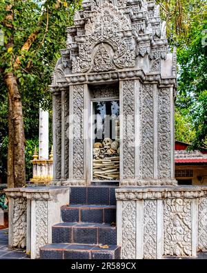 Memorial Stupa zum Gedenken an das Pol Pot-Massaker Stockfoto