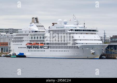 Seven Seas Navigator Kreuzfahrtschiff im Hafen von Halifax Stockfoto