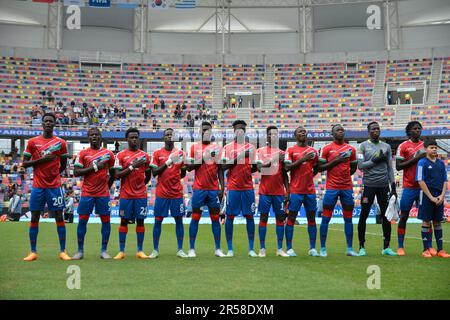 Jogo entre GAMBIA X URUGUAY No Estadio Estadio Unico Madre de Ciudades FIFA sub20 Weltmeisterschaft Argentinien 2023 é realizada em diferentes sedes da Argentina (Santiago del Estero, La Plata, San Juan e Mendoza) Stockfoto