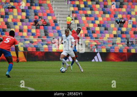 Jogo entre GAMBIA X URUGUAY No Estadio Estadio Unico Madre de Ciudades FIFA sub20 Weltmeisterschaft Argentinien 2023 é realizada em diferentes sedes da Argentina (Santiago del Estero, La Plata, San Juan e Mendoza) Stockfoto