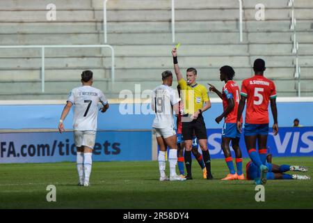 Jogo entre GAMBIA X URUGUAY No Estadio Estadio Unico Madre de Ciudades FIFA sub20 Weltmeisterschaft Argentinien 2023 é realizada em diferentes sedes da Argentina (Santiago del Estero, La Plata, San Juan e Mendoza) Stockfoto