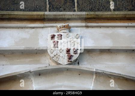 Detail der Barbican Gate Lodge in Antrim Town Stockfoto