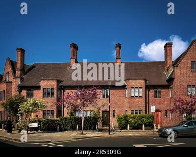 England, Großbritannien, April 2023, Blick auf den 21-23 Sprimont Place im Royal Borough of Kensington and Chelsea Stockfoto