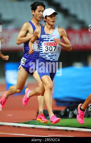 Osaka, Japan. 1. Juni 2023. Suguru Osako Athletics : das Japan Track & Field National Championships 107. Finale der Herren 5000m im Yanmar Stadium Nagai in Osaka, Japan . Kredit: Yohei Osada/AFLO SPORT/Alamy Live News Stockfoto
