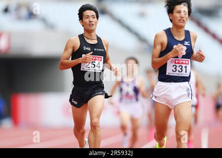 Osaka, Japan. 1. Juni 2023. Ryoji Tatezawa Athletics : die Japan Track & Field National Championships 107. Herrenrenrenrenrenrenrenrenrennen 1500m im Yanmar Stadium Nagai in Osaka, Japan . Kredit: Naoki Morita/AFLO SPORT/Alamy Live News Stockfoto