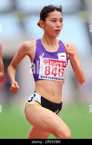 Osaka, Japan. 1. Juni 2023. Mizuki Michishita Athletics : die japanische Leichtathletik-Weltmeisterschaft 107. im Yanmar Stadion Nagai in Osaka, Japan 1500m. Kredit: Yohei Osada/AFLO SPORT/Alamy Live News Stockfoto