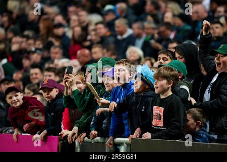 Leeds, England - 01/06/2023 - Cricket - Vitality T20 Blast: North Group - Yorkshire Vikings V Lancashire Lightning - Headingley Stadium, Leeds, England - Yorkshire Fans. Kredit: SWpix/Alamy Live News Stockfoto