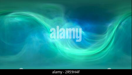 Abstrakte Wellen schillernder, glühender Energie magischer kosmischer galaktischer Wind heller abstrakter Hintergrund. Stockfoto