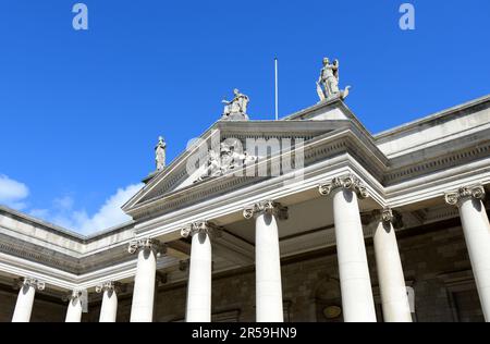 Die irischen Parlamentsgebäude in Dublin, Irland. Stockfoto