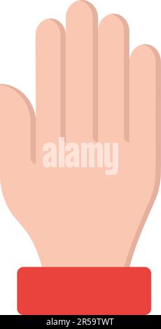 Vektorbild des Handsymbols. Stock Vektor