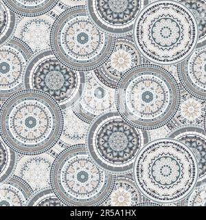 Abstraktes Design strukturierter Blumen bereit für Textildrucke. Stock Vektor