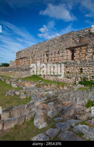 Majestätische Kabah-Ruinen, Puuc, Mexiko. Stockfoto