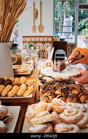 Küche Kulinarisches Buffet Dinner Catering Dining Speisekonzept. Stockfoto