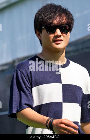 Barcelona, Spanien. 02. Juni 2023. Yuki Tsunoda (JPN) AlphaTauri. Formel-1-Weltmeisterschaft, Rd 8, spanischer Grand Prix, Freitag, 2. Juni 2023. Barcelona, Spanien. Kredit: James Moy/Alamy Live News Stockfoto