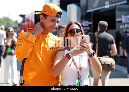 Barcelona, Spanien. 02. Juni 2023. Lando Norris (GBR) McLaren. Formel-1-Weltmeisterschaft 02.06.2023, Rd 8, Spanischer Grand Prix, Barcelona, Spanien, Übungstag. Das Foto sollte wie folgt lauten: XPB/Press Association Images. Kredit: XPB Images Ltd/Alamy Live News Stockfoto