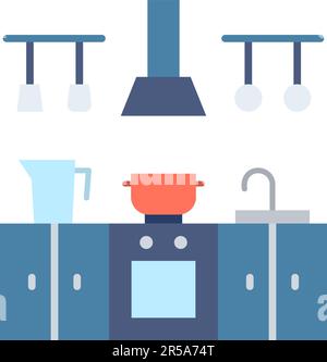 Vektorbild des Küchensymbols. Stock Vektor