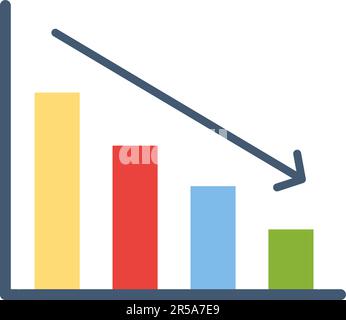 Vektorbild des Verlustsymbols. Stock Vektor