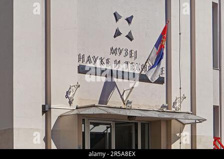 Belgrad, Serbien - 20. Oktober 2020: Gebäude des Wissenschafts- und Technologiemuseums in der Hauptstadt. Stockfoto