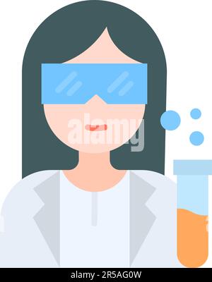 Vektorbild des Symbols für Wissenschaftler. Geeignet für Webanwendungen und Druckmedien für mobile Anwendungen. Stock Vektor