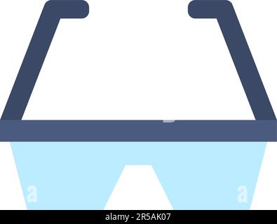 Vektorbild des Symbols der Schutzbrille. Stock Vektor