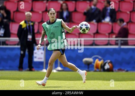 Eindhoven, Niederlande. 2. Juni 2023, EINDHOVEN – MAPI Leon des FC Barcelona Women während des Trainings vor dem UEFA Champions League-Finale der Frauen gegen VFL Wolfsburg am 2. Juni 2023 im Phillips Stadion in Eindhoven, Niederlande. ANP MAURICE VAN STONE Stockfoto