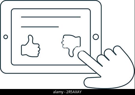 Umfragesymbol. Einfarbiges einfaches Schild aus der Performance Kollektion. Umfragesymbol für Logo, Vorlagen, Webdesign und Infografiken. Stock Vektor