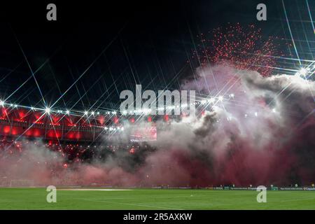 Rio de Janeiro, Brasilien. 1. Juni 2023; Maracana Stadium, Rio de Janeiro, Brasilien. Copa des brasilianischen Fußballs, Flamengo gegen Fluminense; das Stadion Maracan&#XE3;, Stockfoto