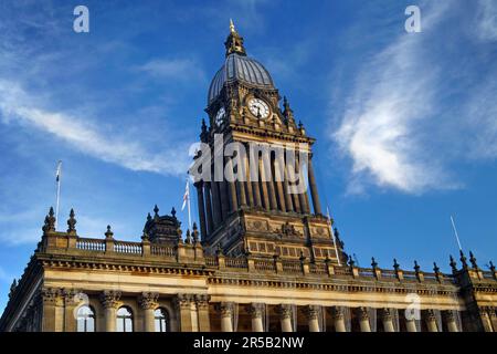 UK, West Yorkshire, Leeds Town Hall Stockfoto