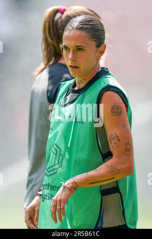 Eindhoven, Niederlande. 02. Juni 2023. EINDHOVEN, NIEDERLANDE - JUNI 2: MAPI Leon des FC Barcelona während einer Trainingssitzung des FC Barcelona vor dem Finalspiel der UEFA Women's Champions League zwischen dem FC Barcelona und dem VfL Wolfsburg im PSV-Stadion am 2. Juni 2023 in Eindhoven, Niederlande (Foto von Joris Verwijst/Orange Pictures) Guthaben: Orange Pics BV/Alamy Live News Stockfoto