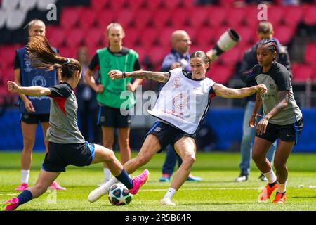 Eindhoven, Niederlande. 02. Juni 2023. EINDHOVEN, NIEDERLANDE - JUNI 2: MAPI Leon des FC Barcelona während einer Trainingssitzung des FC Barcelona vor dem Finalspiel der UEFA Women's Champions League zwischen dem FC Barcelona und dem VfL Wolfsburg im PSV-Stadion am 2. Juni 2023 in Eindhoven, Niederlande (Foto von Joris Verwijst/Orange Pictures) Guthaben: Orange Pics BV/Alamy Live News Stockfoto