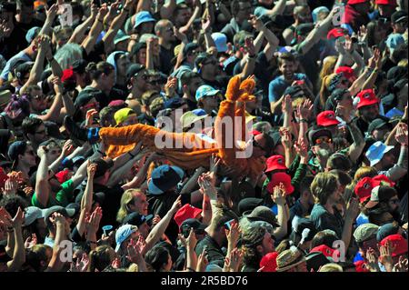 Stagediving - Rock am Ring 2023 Stockfoto