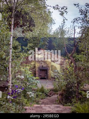 Der Centrepoint Garden, entworfen von Cleve West auf der Chelsea Flower Show, 2023 in London, Großbritannien. Stockfoto