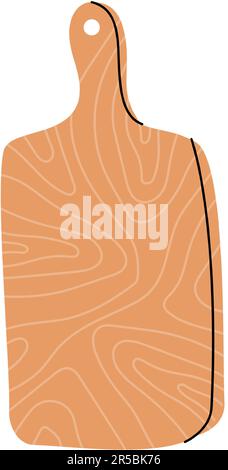 Symbol für Schneidebrett. Küchenwerkzeuge Silhouette. Vektordarstellung. Stock Vektor