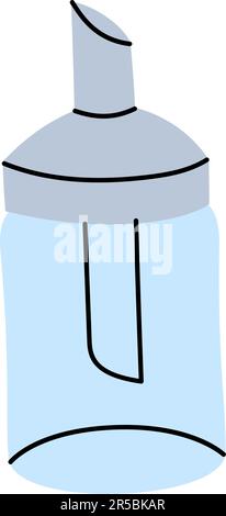 Symbol für eine einzelne Portion Zucker. Küchenwerkzeuge Silhouette. Vektordarstellung. Stock Vektor