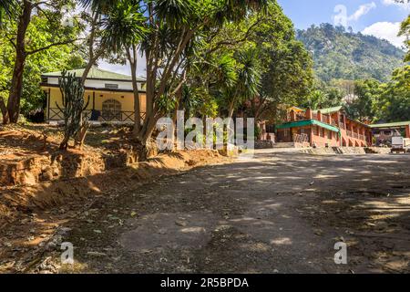 Kolonialgebäude in Zomba, Malawi Stockfoto