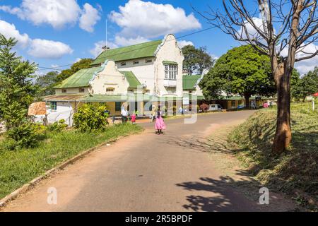 Kolonialgebäude in Zomba, Malawi Stockfoto