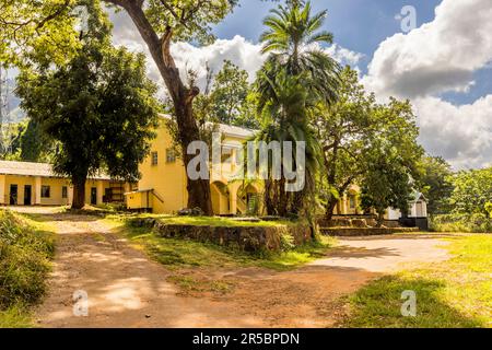 Kolonialgebäude in Zomba, Malawi Stockfoto