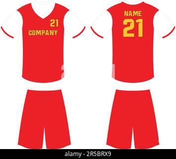 Basketball Uniform Shorts Vorlage für Basketball Club Stock Vektor