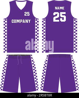 Basketball Uniform Shorts Vorlage für Basketball Club Stock Vektor