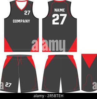 Basketball Uniform Shorts Vorlage für Basketball Club Stock Vektor