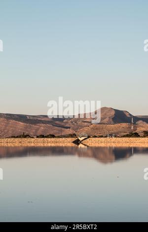 Taourirt City Abwasseraufbereitungsanlage in Marokko Stockfoto