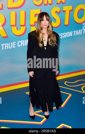 Kaley Cuoco bei der Premiere der Peacock Streamingserie „Based on a True Story“ im Pacific Design Center. West Hollywood, 01.06.2023 Stockfoto