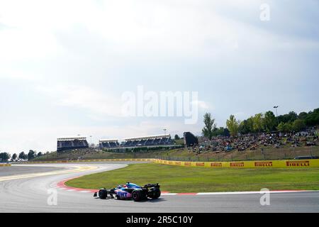 Barcelona, Spanien. 02. Juni 2023. Allgemeiner Überblick während des Trainings im Vorfeld des Grand Prix F1 von Spanien auf der Circuit de Barcelona-Catalunya am 2. Juni 2023 in Barcelona, Spanien. (Foto: Bagu Blanco/PRESSIN) Kredit: PRESSINPHOTO SPORTS AGENCY/Alamy Live News Stockfoto