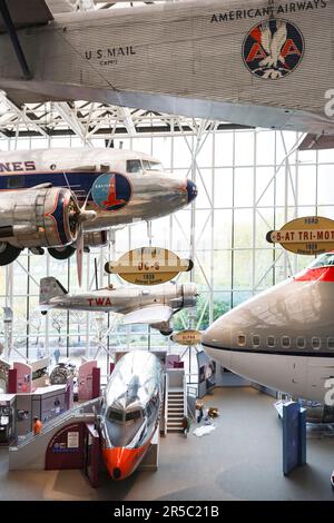 WASHINGTON, DC - 12. November 2007. Das Smithsonian National Air and Space Museum im Smithsonian Institute, Washington DC, USA Stockfoto