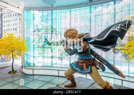 Der Nintendo Store befindet sich im 10 Rockefeller Center in Midtown Manhattan, 2023, New York City, USA Stockfoto