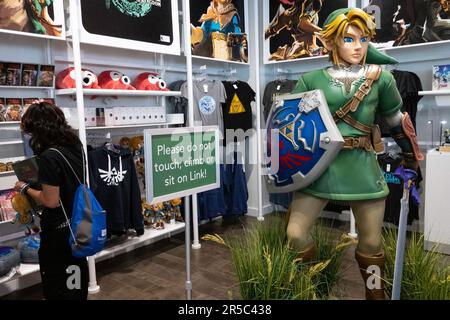 Der Nintendo Store befindet sich im 10 Rockefeller Center in Midtown Manhattan, 2023, New York City, USA Stockfoto