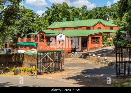 Kolonialgebäude in Zomba, Malawi Stockfoto