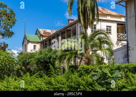 Kolonialgebäude in Zomba, Malawi Stockfoto