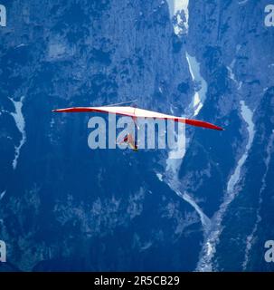 Drachenfliegen in Südtirol Stockfoto
