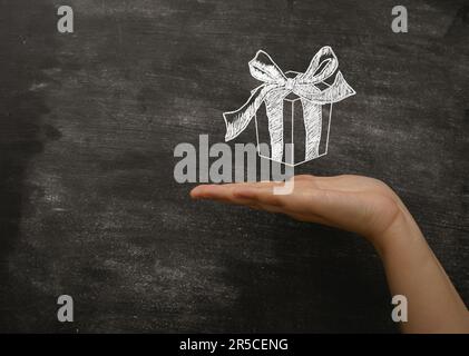 Konzeptzeit für Weihnachtsgeschenke Stockfoto